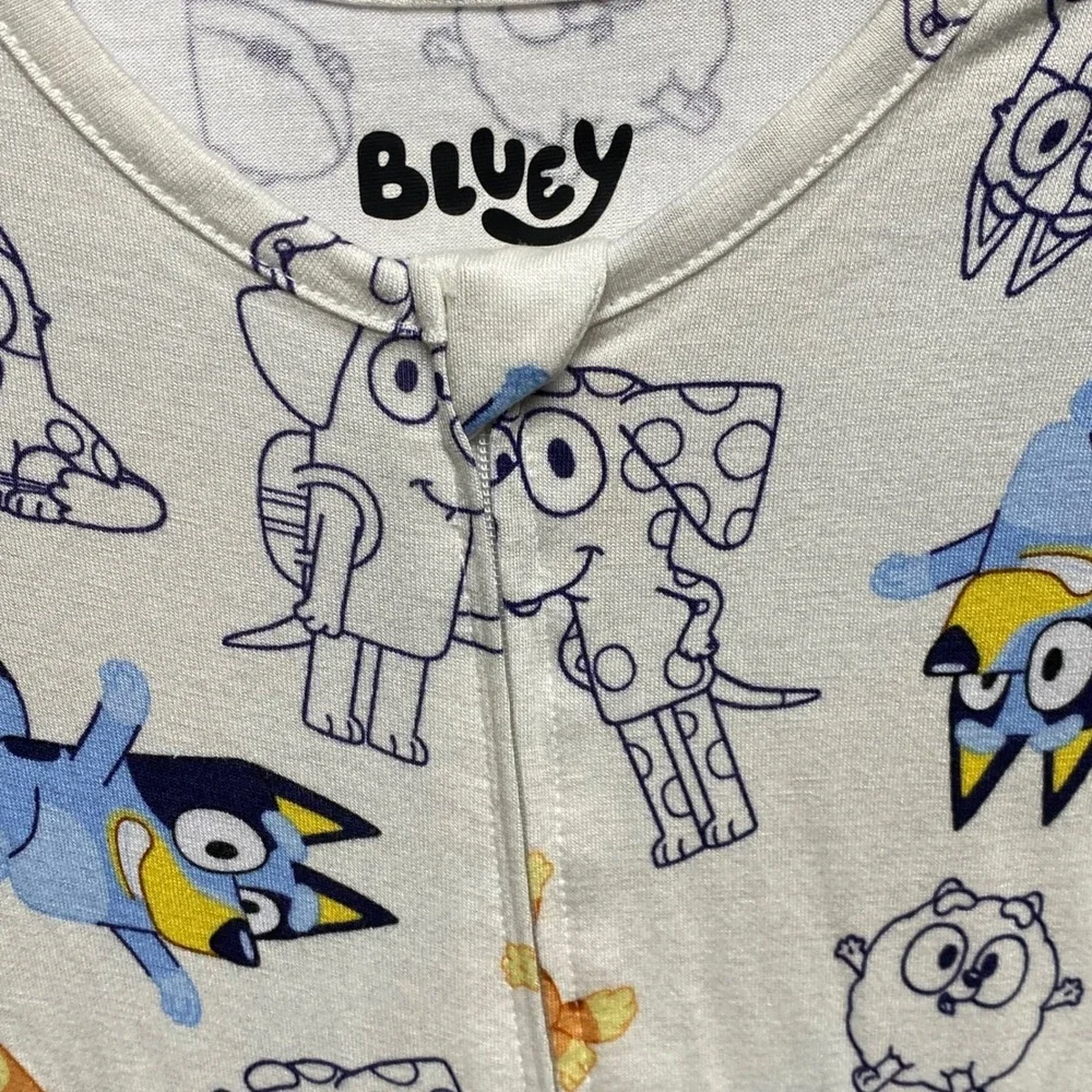 Bluey Toddler Pajamas Footless Sleepers‎ 2T NWT